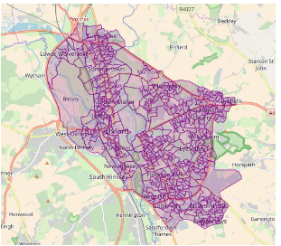 Output Areas in Oxford